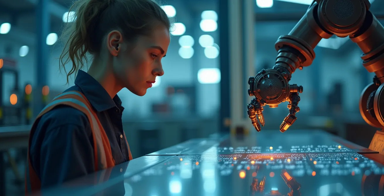 Visualisation des flux de données en temps réel analysés par le système cobotique