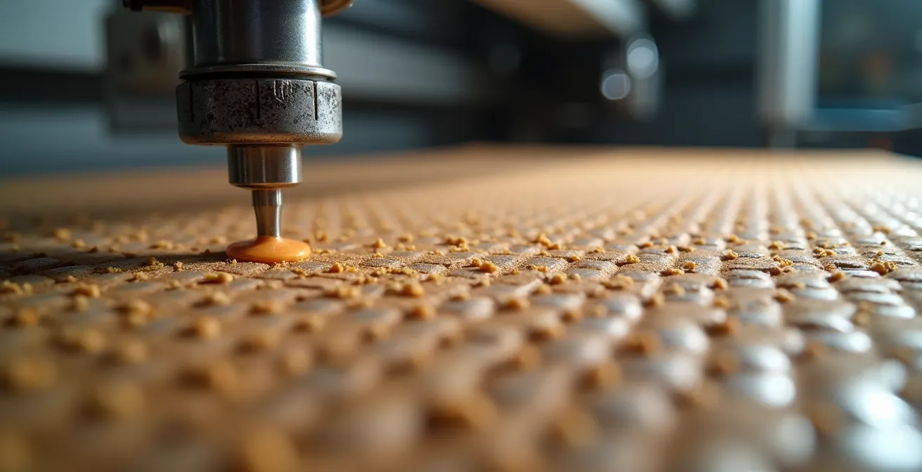 Application automatique de colle antiglisse sur une ligne de production de palettes