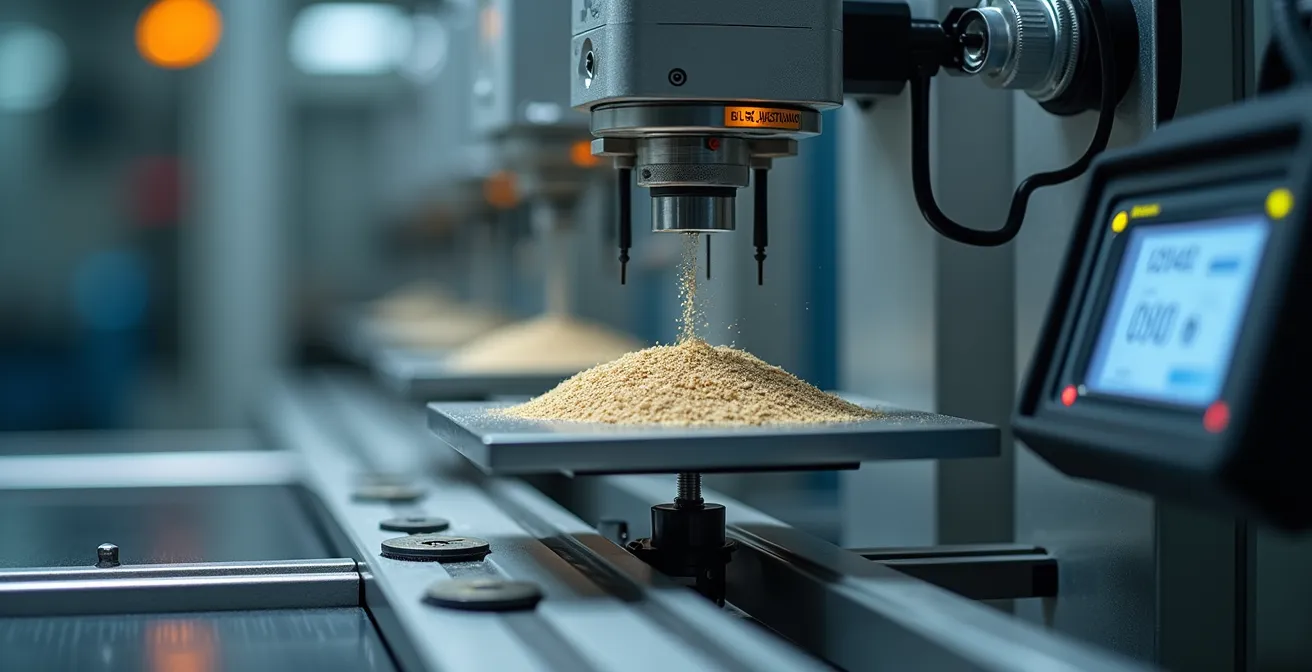 Système de pesage automatique avec boucle de rétroaction en temps réel sur ligne de production