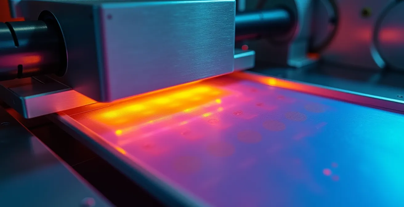 Système de contrôle thermographique en ligne sur operculeuse industrielle