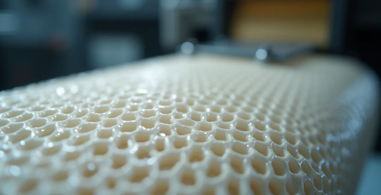 Cylindre anilox appliquant un vernis aqueux de manière uniforme sur une surface