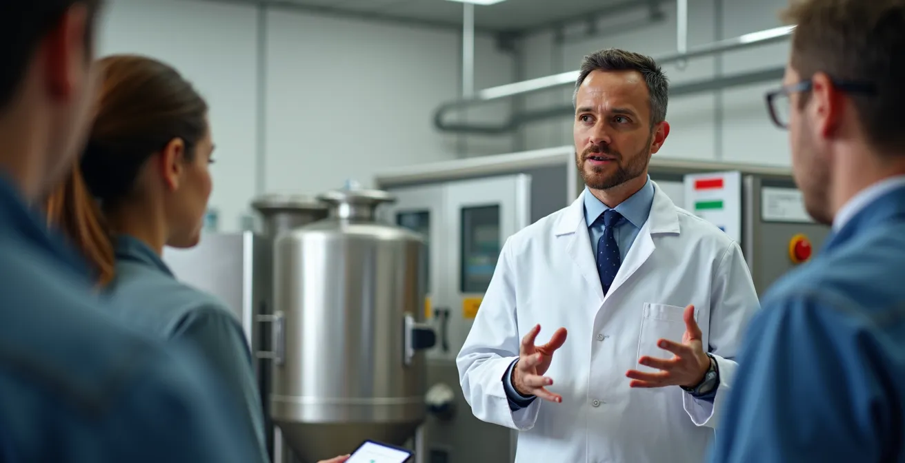 Formation d'équipe en préparation d'audit de certification alimentaire