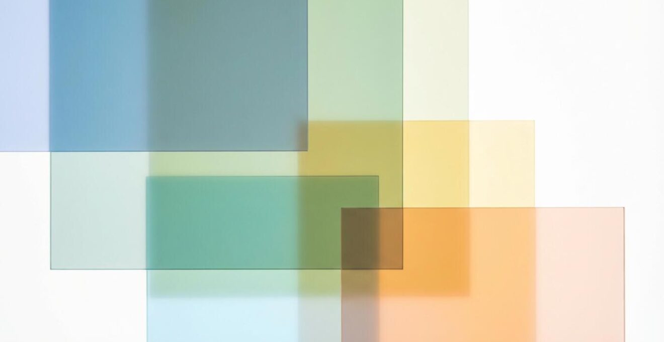 Vue symbolique de la migration invisible des composants d'encre à travers les couches d'emballage