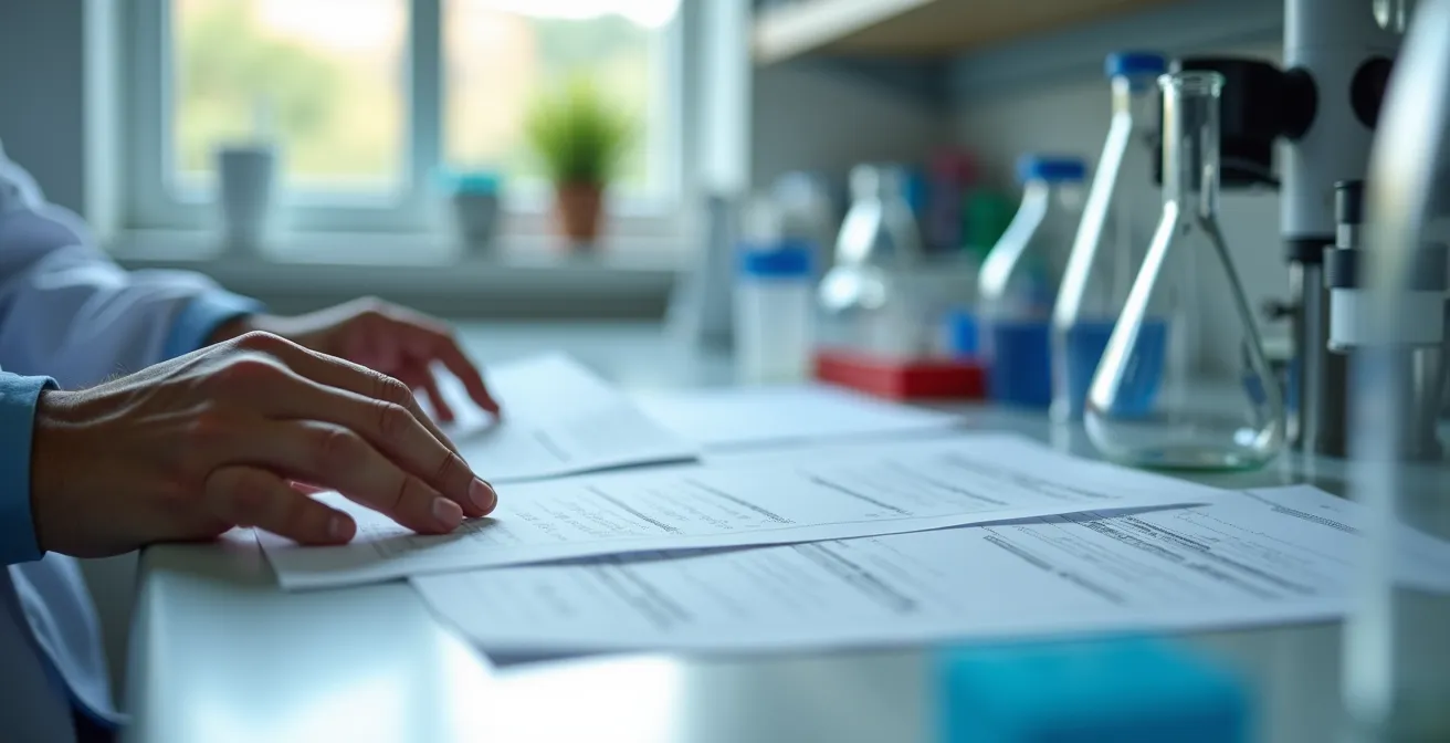 Inspection détaillée d'un certificat de conformité pour emballage alimentaire